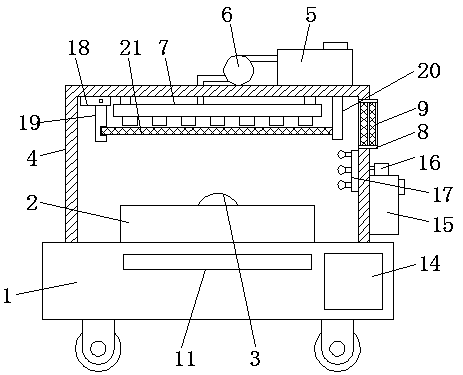 Dust removing device of straw plate processing