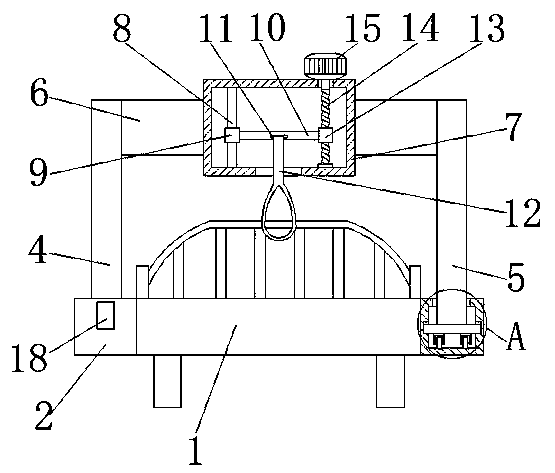 Hanging device for medical care