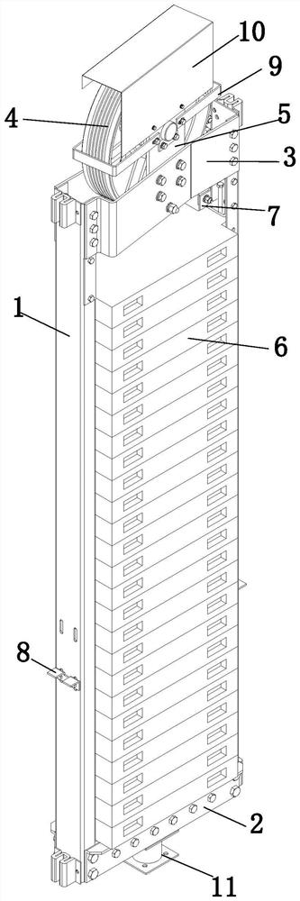 Compact type passenger elevator counterweight device without machine room