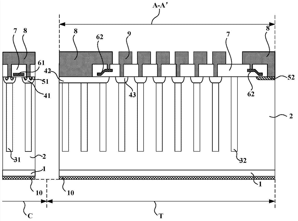 Longitudinal super junction metal oxide field effect transistor