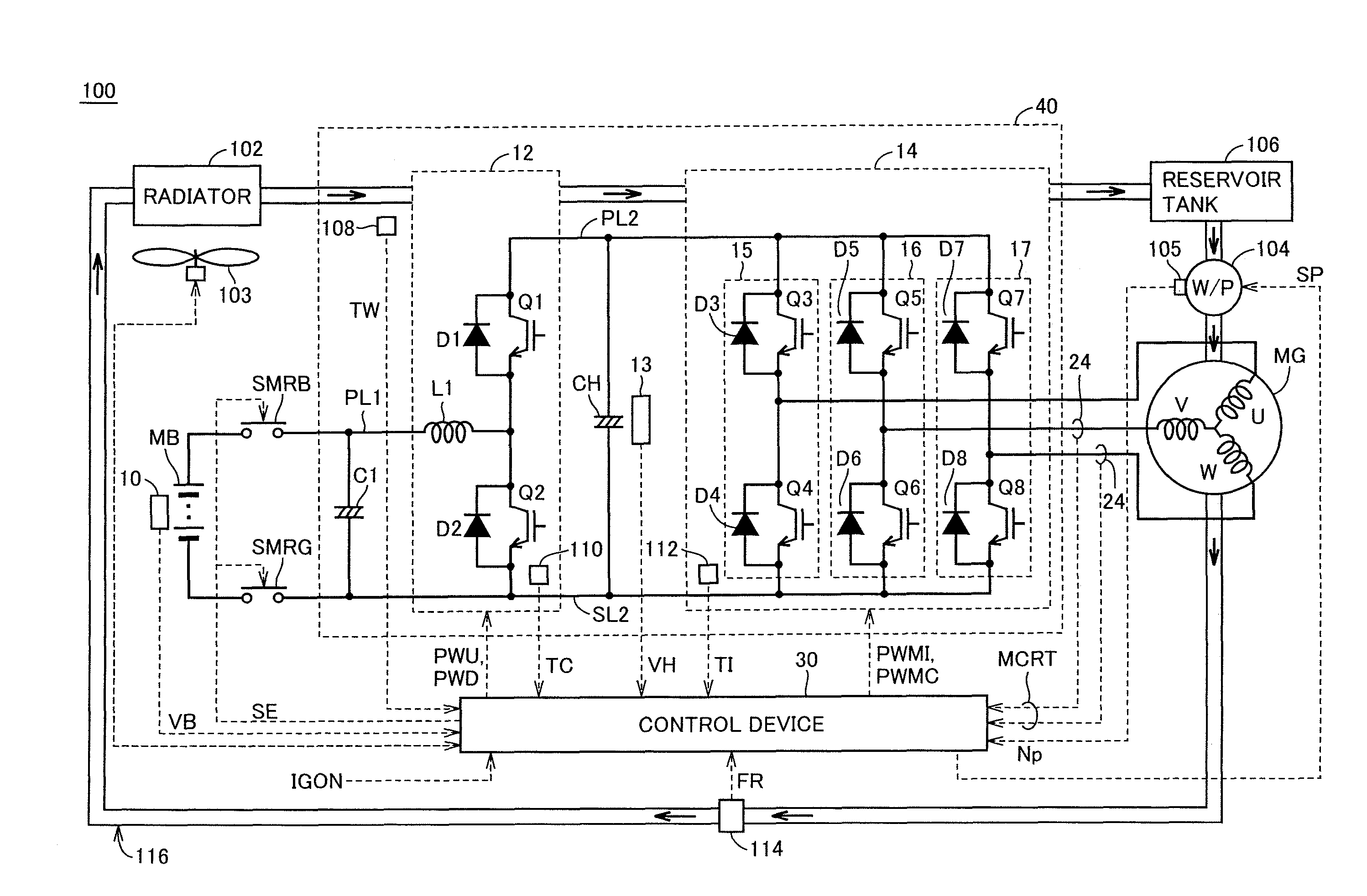 Cooling system for vehicle