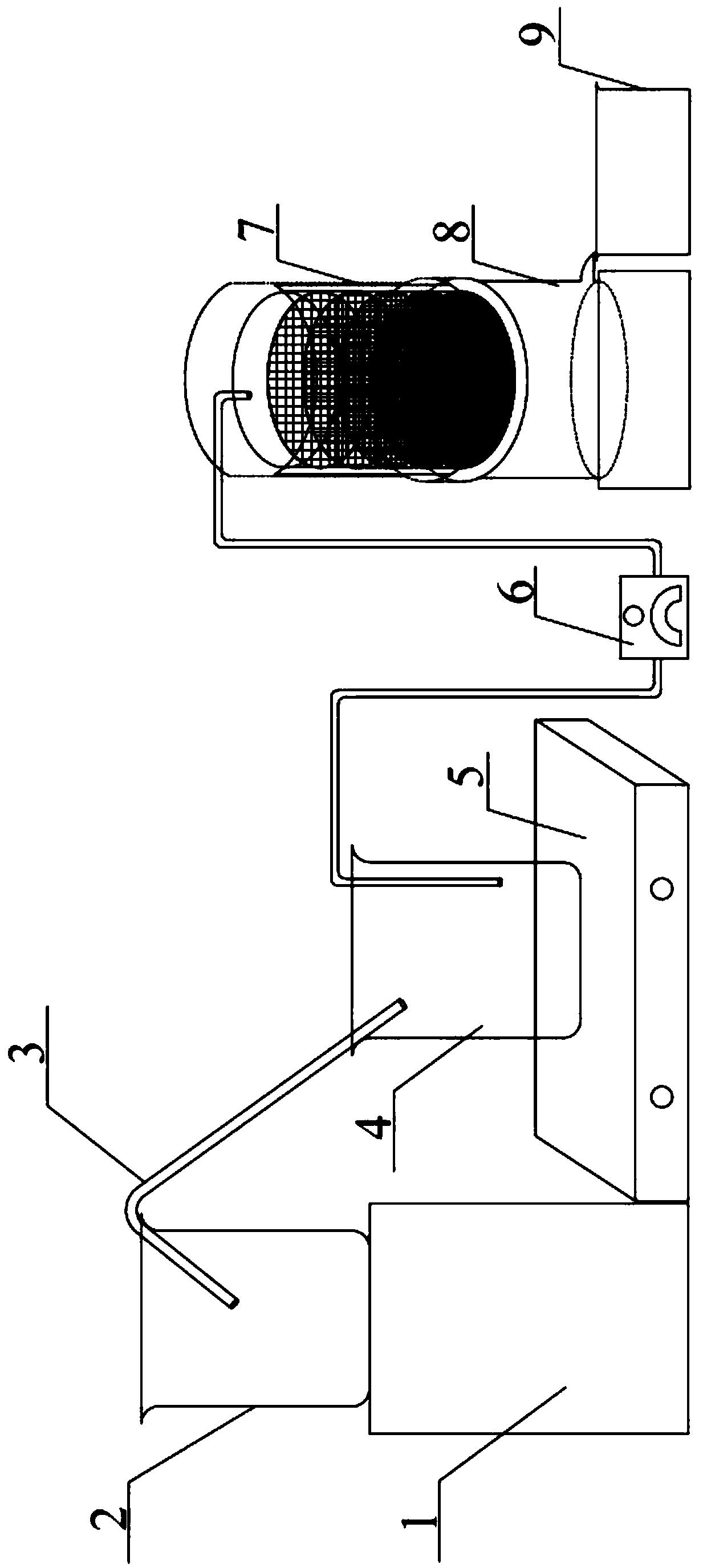 Microplastic floatation grading separation device in wetland deposits and method thereof