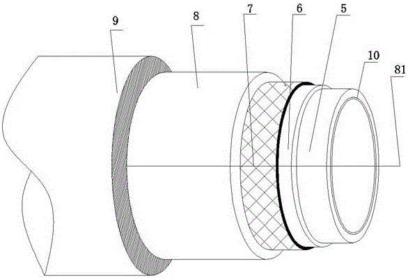 Ultra-high molecular weight (UHMW) PE composite plastic water feeding pipe