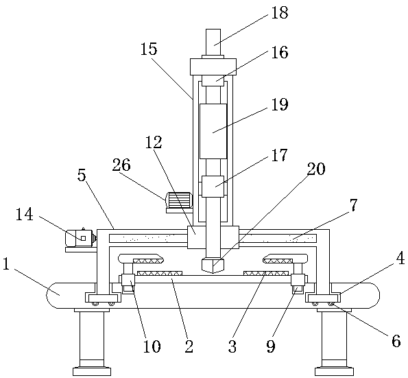 Mechanical taking-out device for hardware fitting terminals