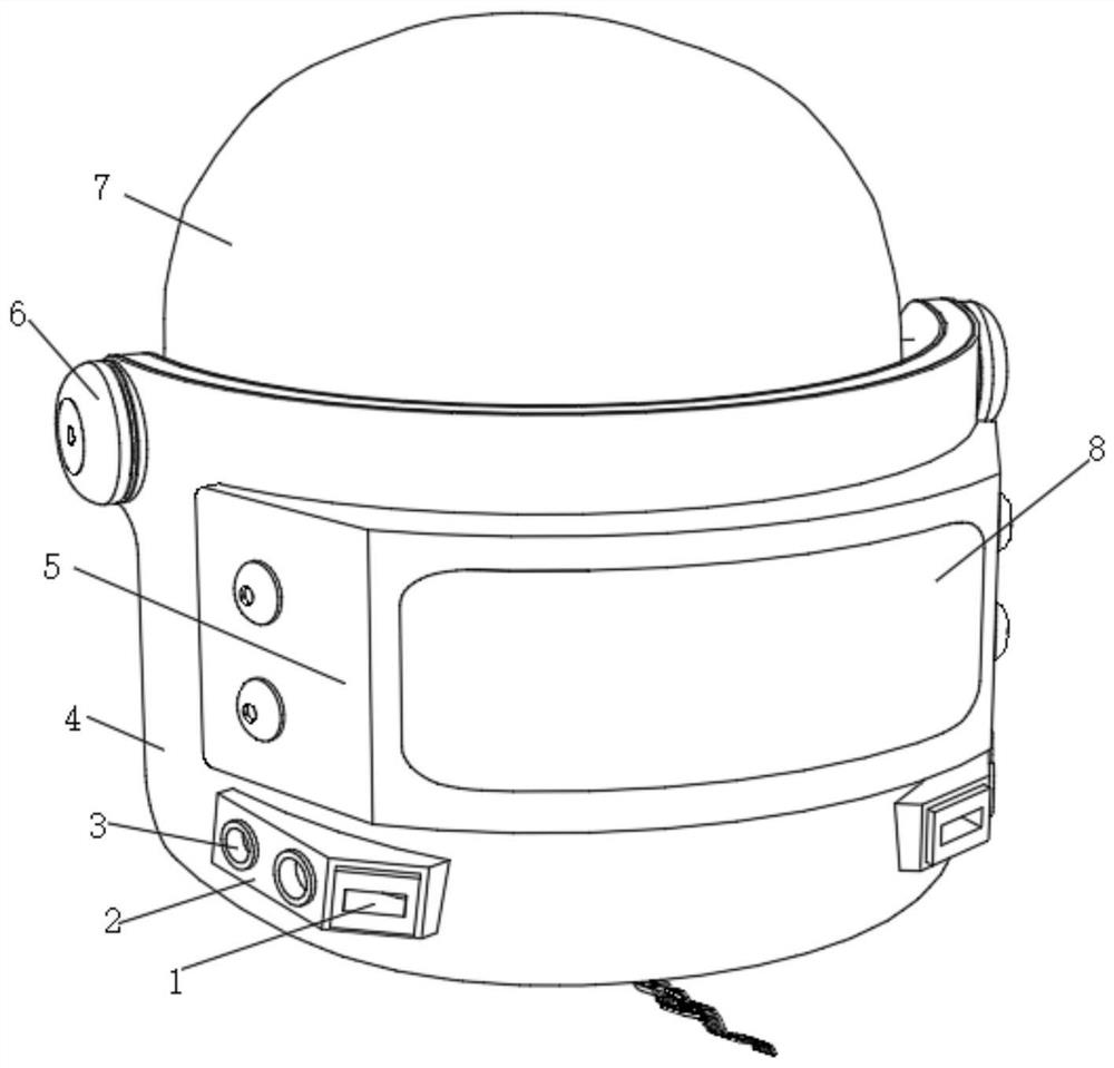 Portable manual arc welding gas defense and dust prevention welding mask