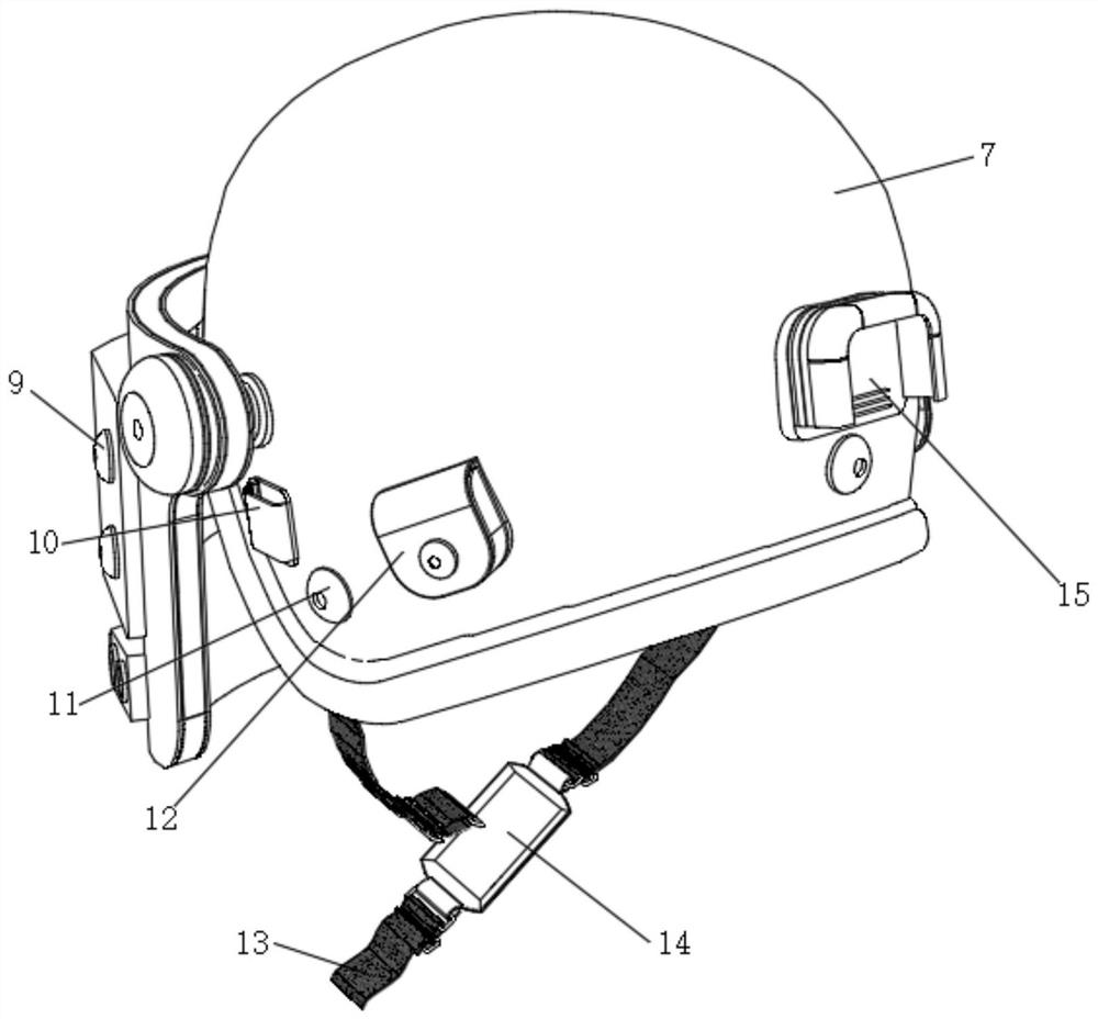 Portable manual arc welding gas defense and dust prevention welding mask