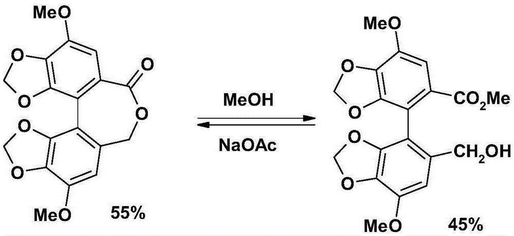 Bicyclol preparation method and intermediate compound thereof