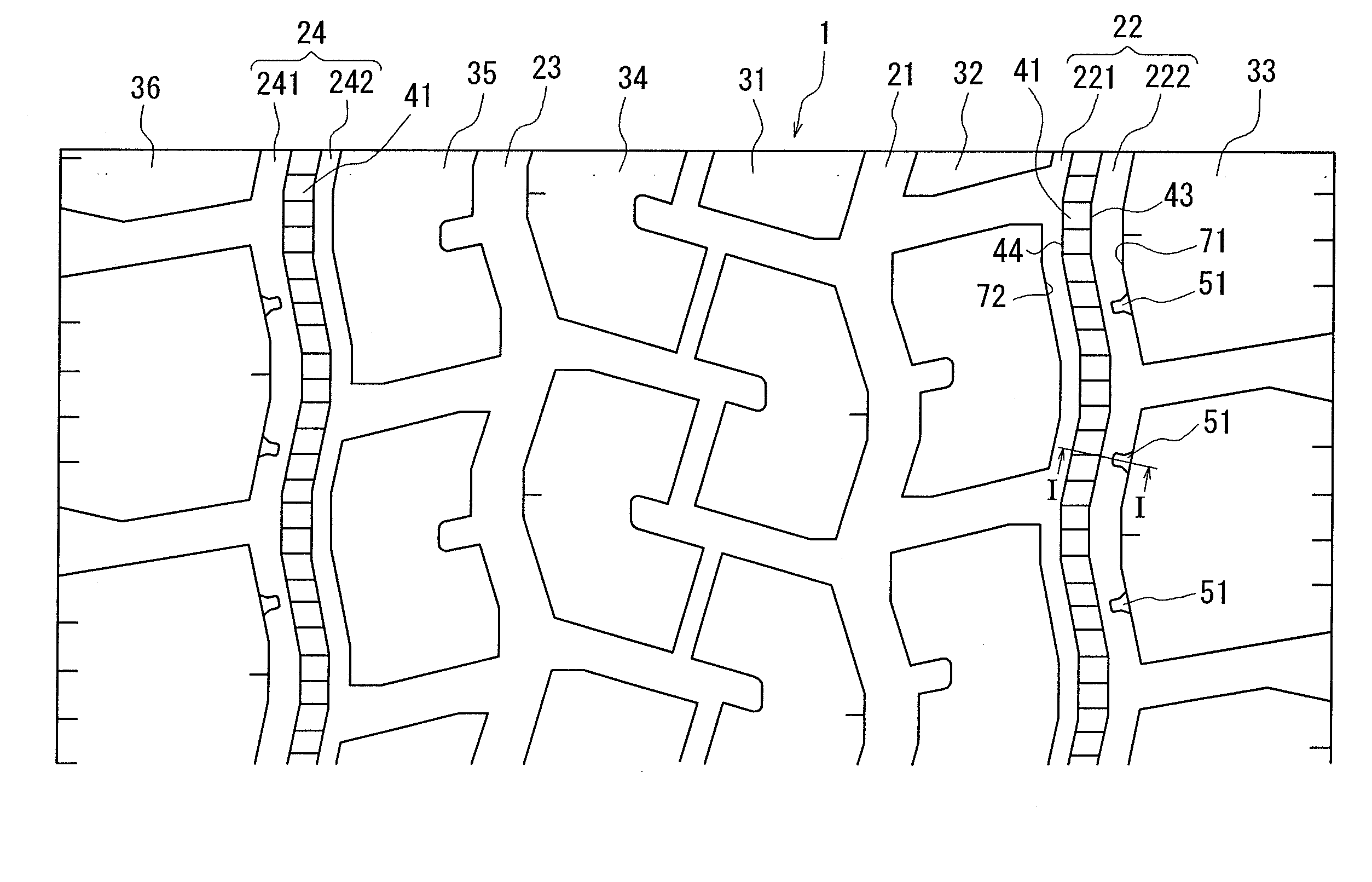 Tire and method of producing the same