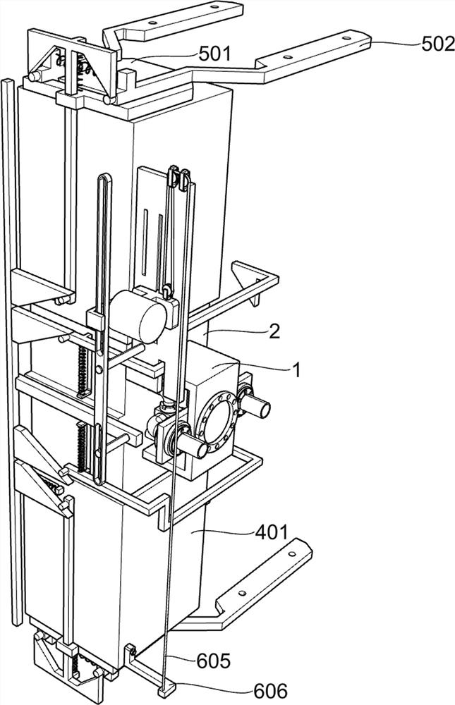 Telescopic manipulator claw arm structure