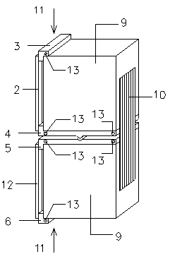 Device and method for testing shear bond strength of structural adhesive between reinforcement material and concrete