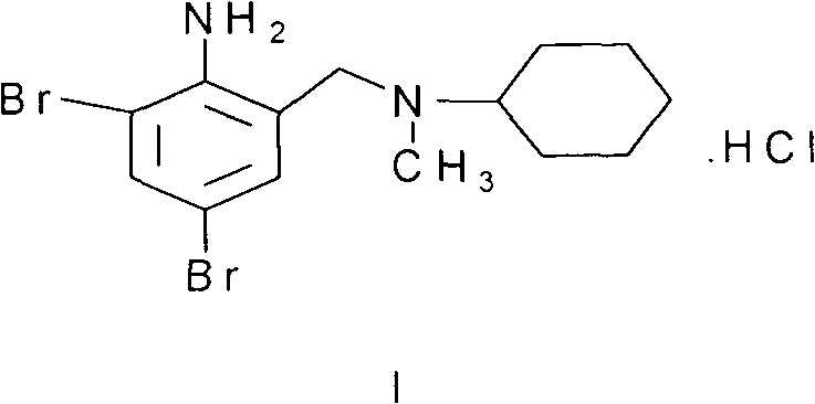 Novel preparation method for bromhexine hydrochloride