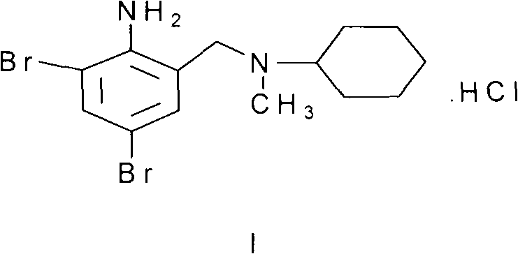 Novel preparation method for bromhexine hydrochloride