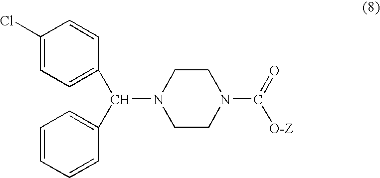 Process for making n-(diphenylmethyl)piperazines