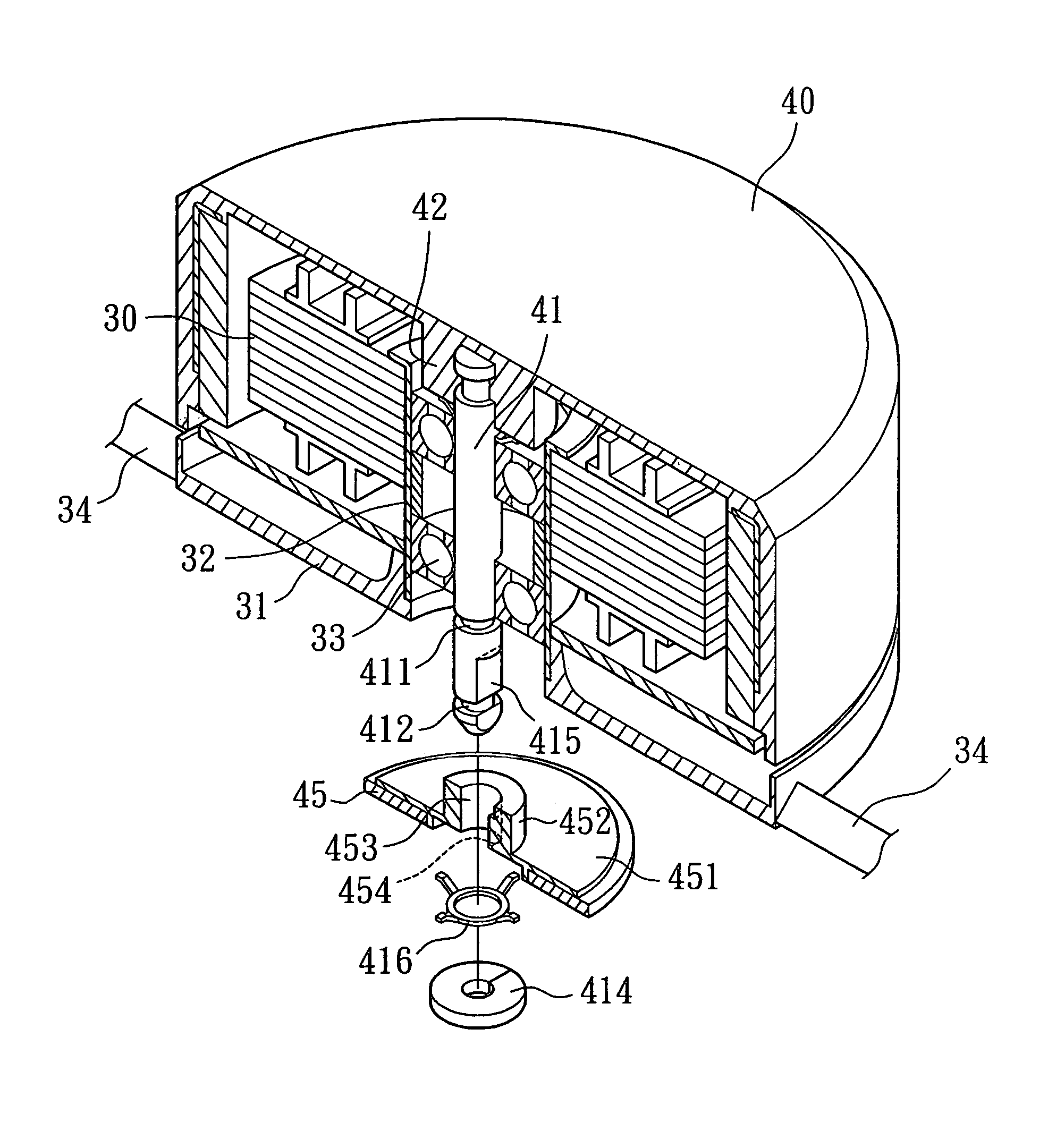 Magnetically coupled heat dissipating fan