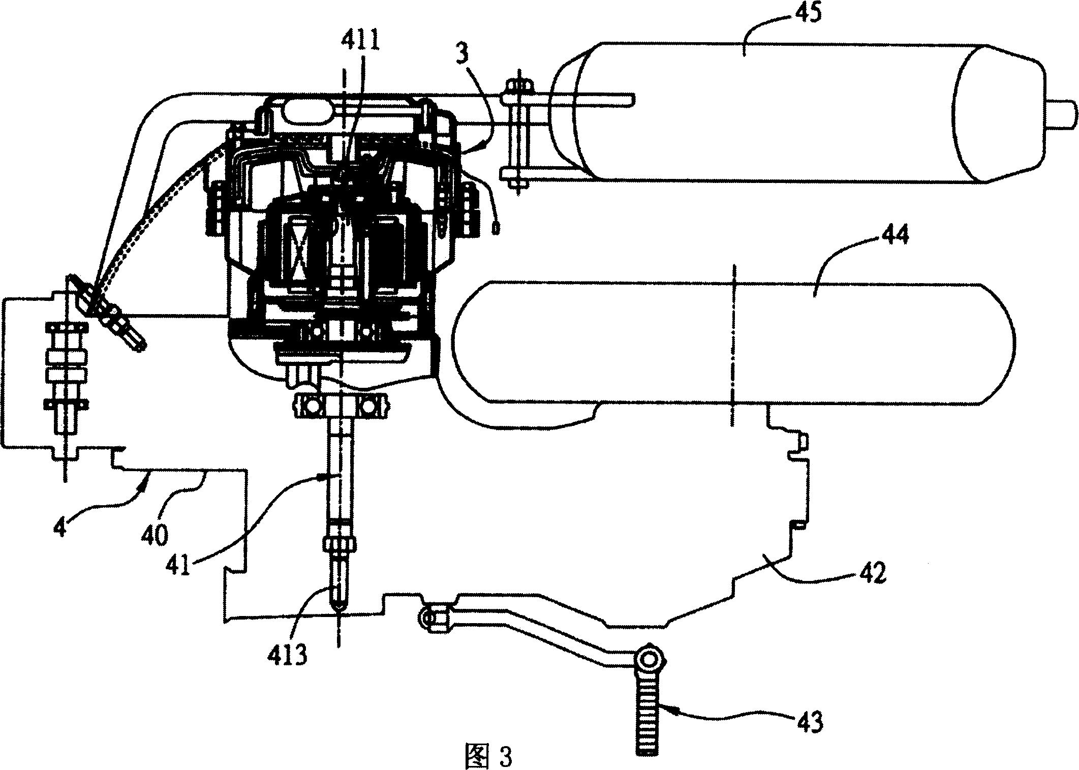 Composite power unit of engine