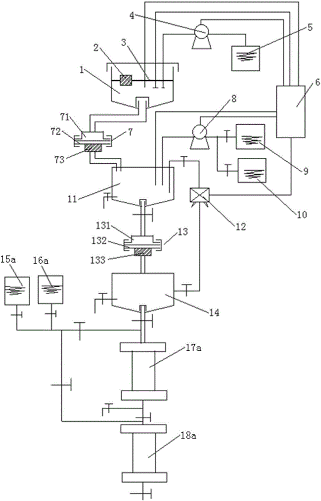 Equipment for extracting hydrophobic fulvic acid in soil by adopting combination of two-stage resins