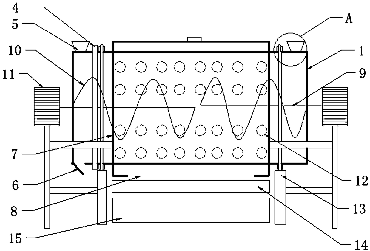 Fresh pea shelling machine