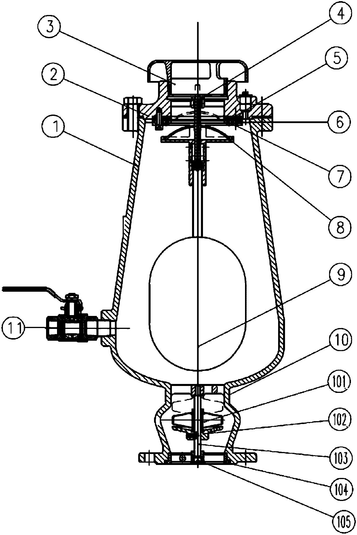 A Compound Exhaust Valve with Buffer Device