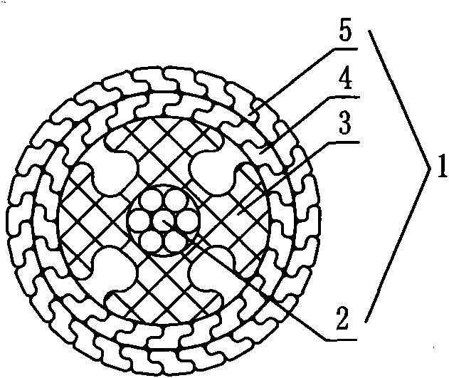 Connecting tube for support type expanding wire