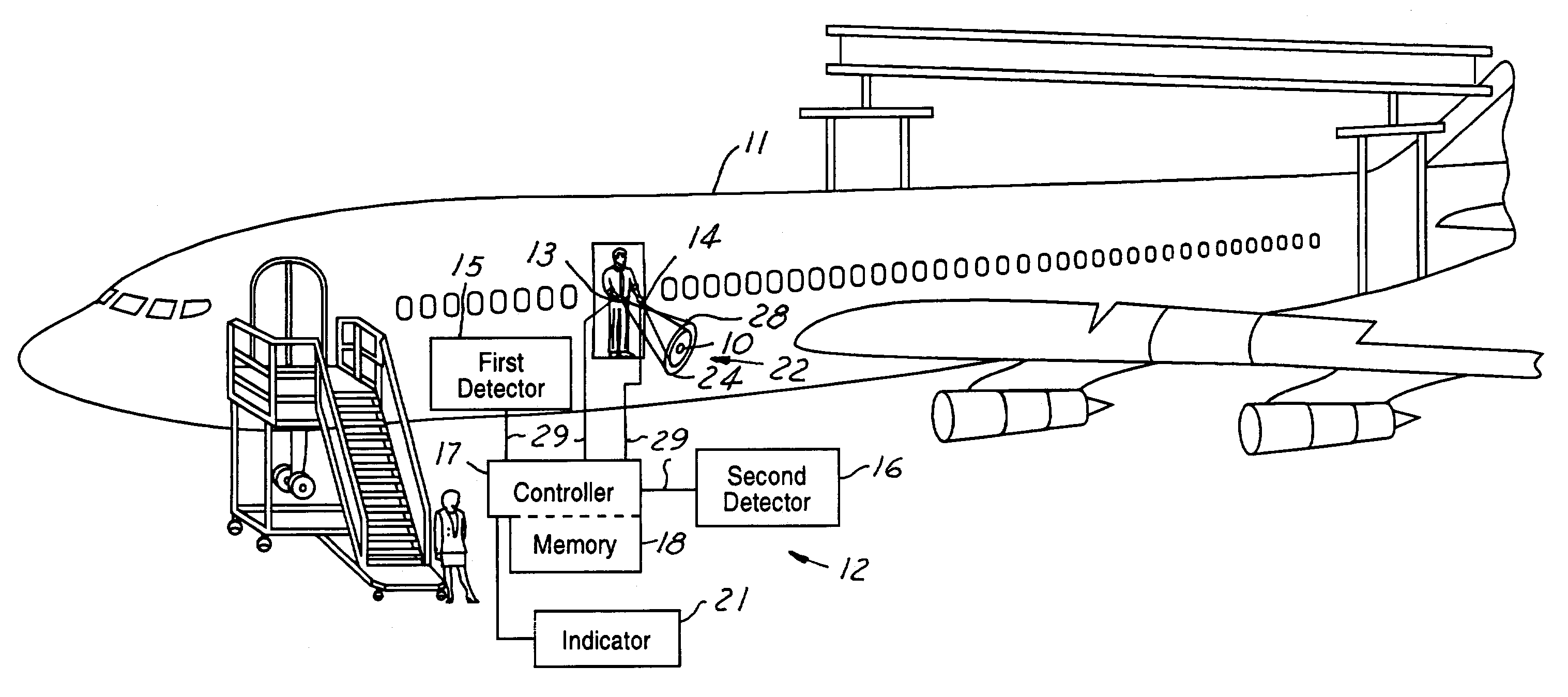 Pattern method and system for detecting foreign object debris