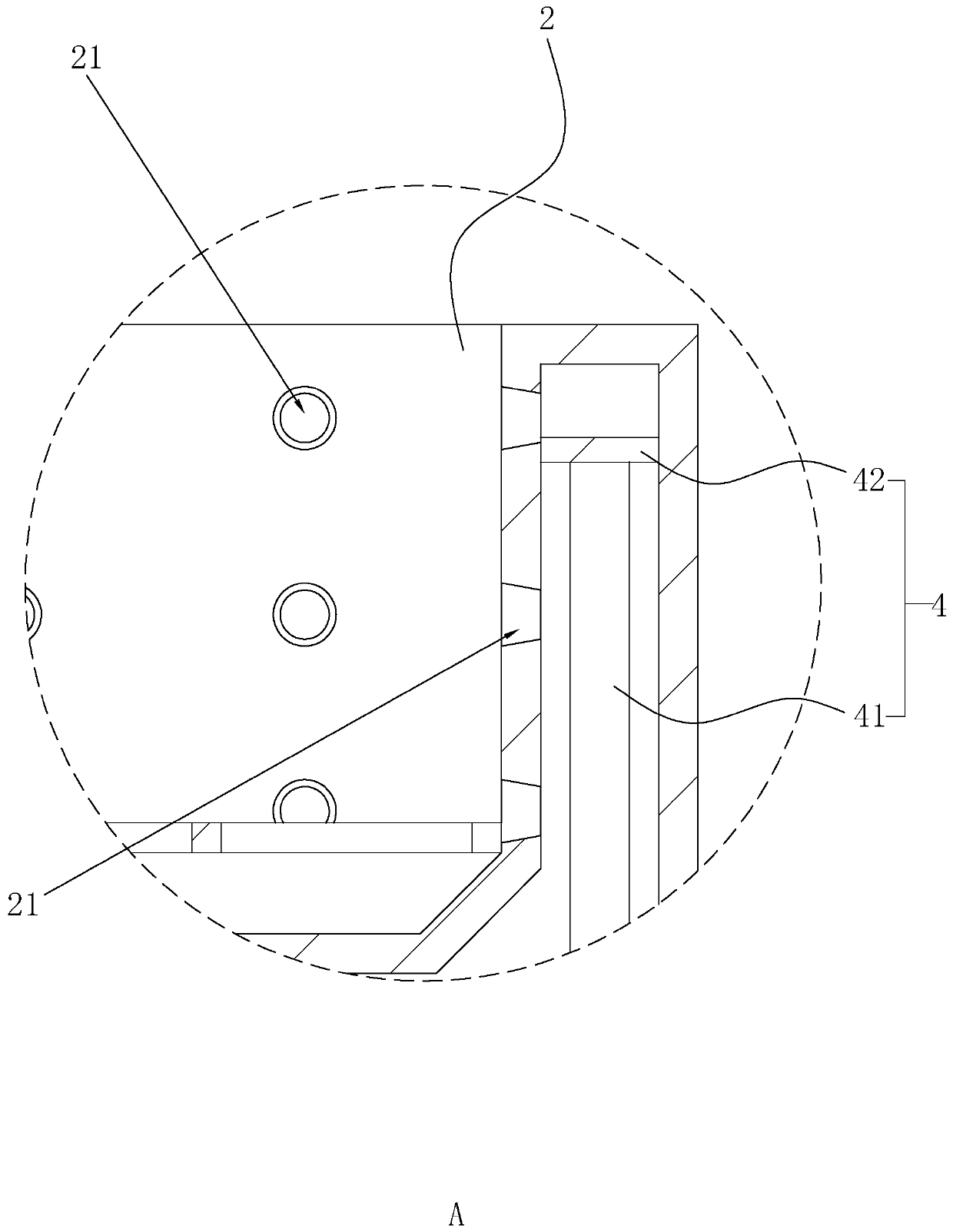 Automatic impurity removing system for CNC engraving and milling machine for part machining