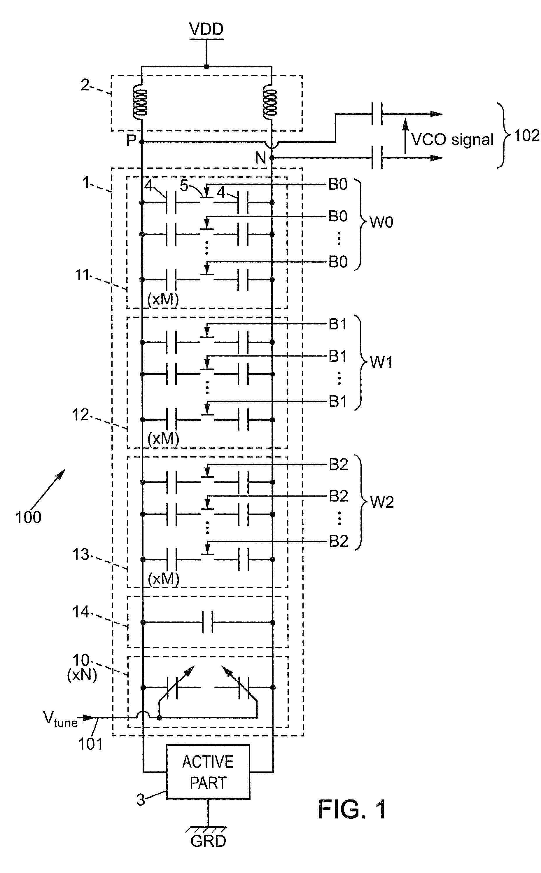 Digital phase-locked loop device with automatic frequency range selection