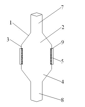 Inner-film bag with vertically-fitted adhesive tapes