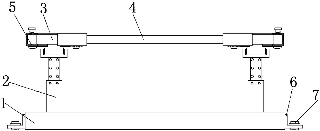 Combined photovoltaic support bracket capable of expanding protection scope