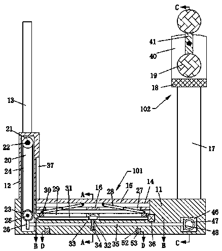 Railway and highway intersection road interception system