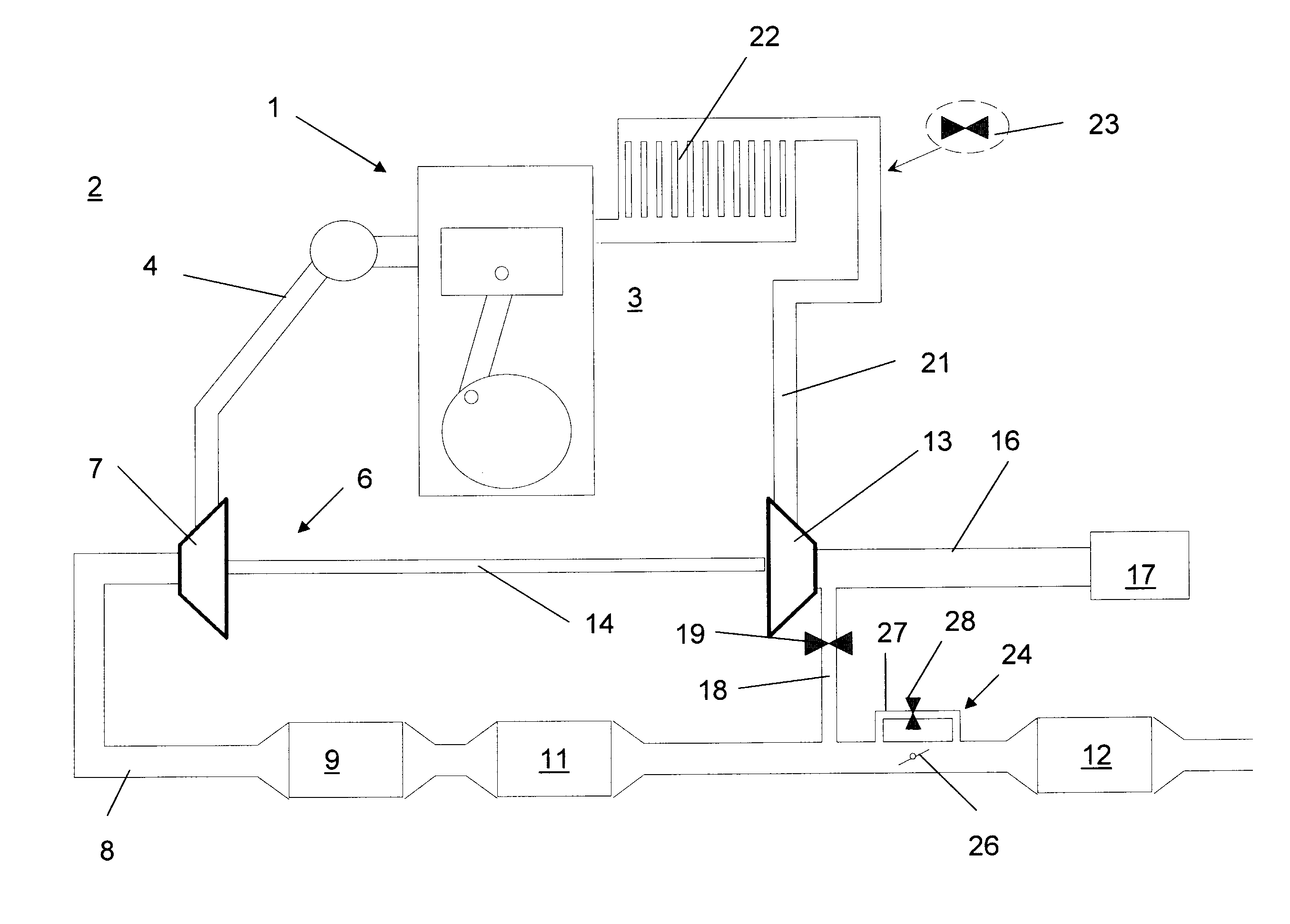 Control method for temporarily increasing the exhaust gas temperature