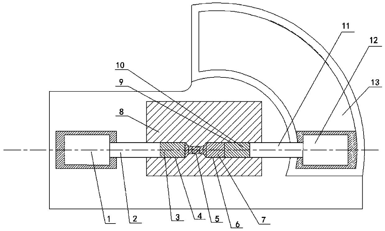 Reciprocating extrusion torsion upsetting equal radial angle forming method for preparing ultrafine grain materials