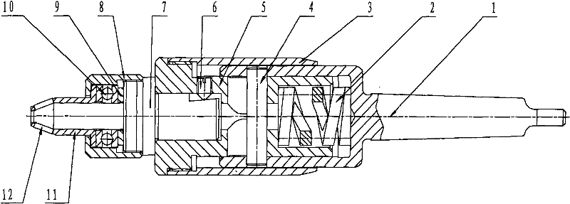 High-precision elastic tapered bore rolling device of cone sealing pipe joint