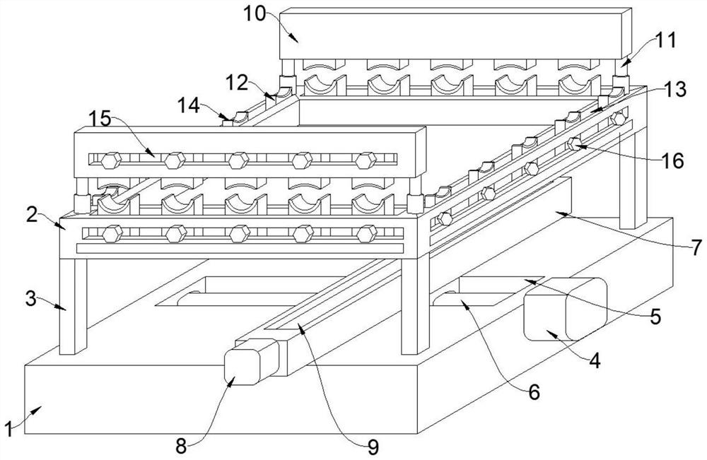 Reinforced concrete bundling and connecting device for reinforced concrete composite beam and using method thereof