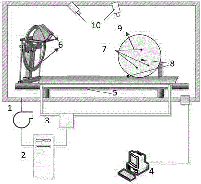 Method for measuring micro deformation of structures under thermal vacuum high-and-low-temperature environments