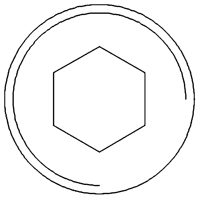 Broach for machining inner hexagonal connecting bolt and broaching method