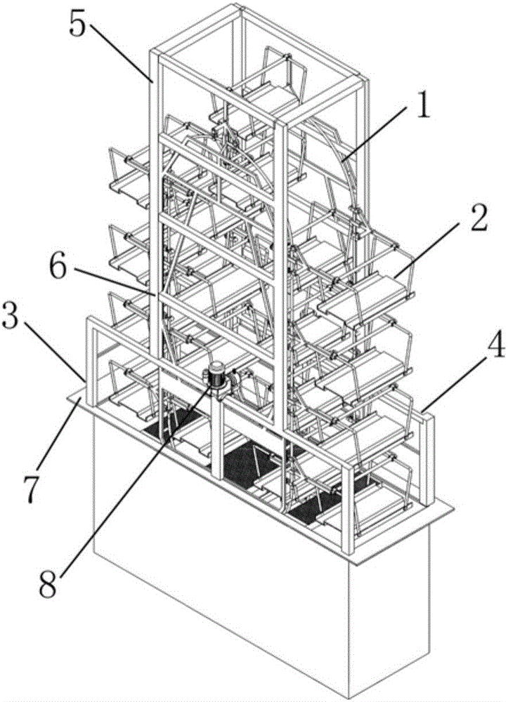 Vertical circulation type stereo garage