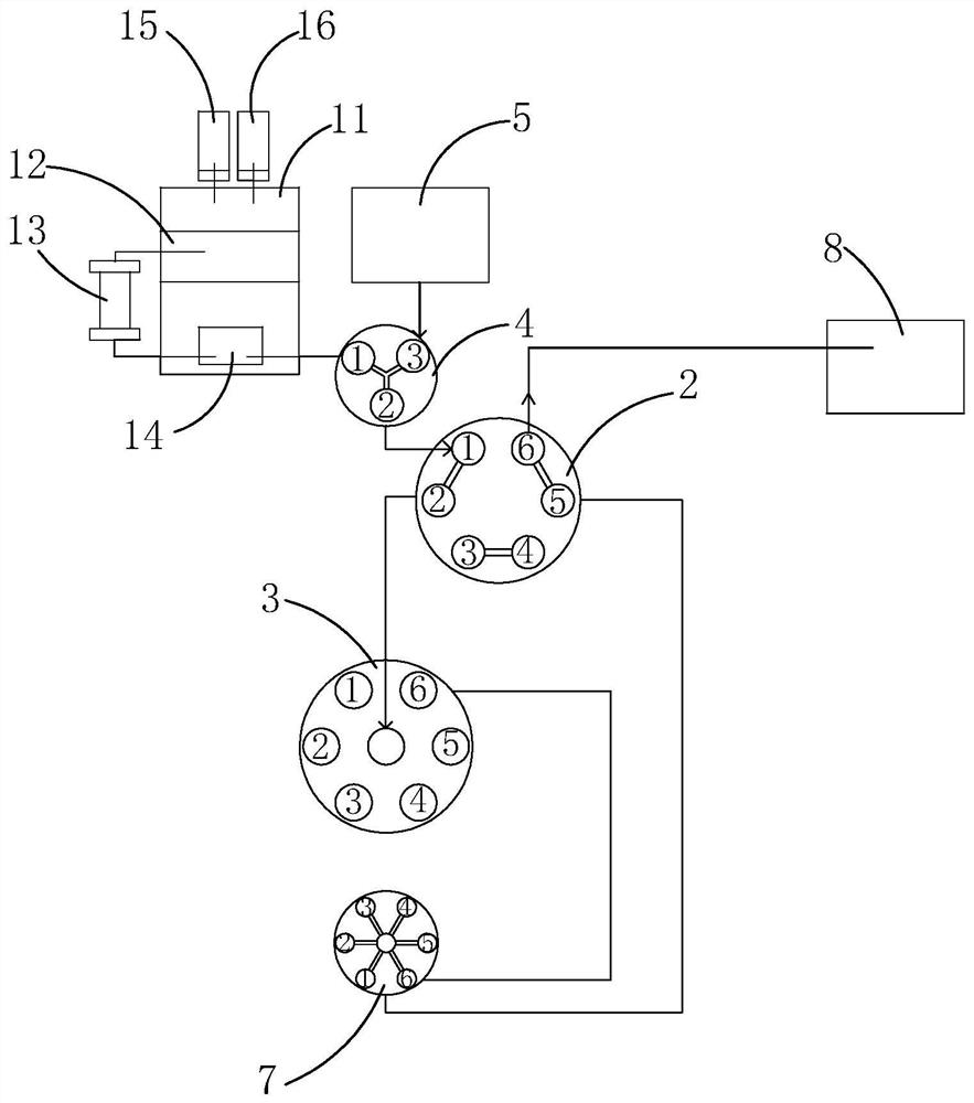 Two-dimensional high-pressure preparative liquid chromatography system and separation and purification method for low-content target components in medicine