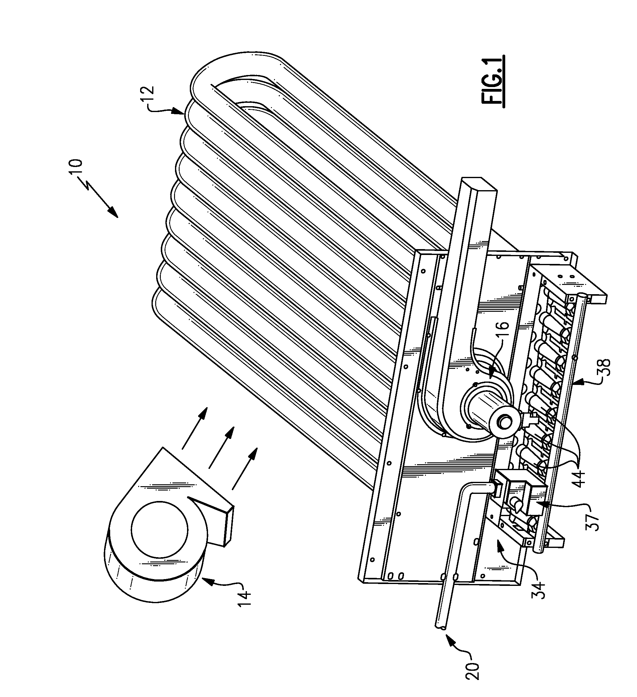 Multistage gas furnace having split manifold