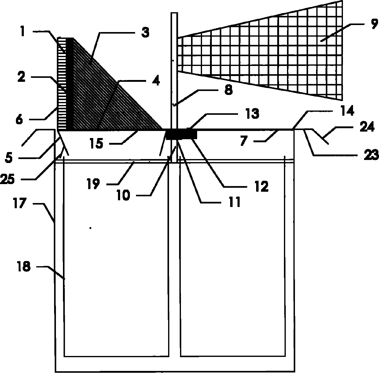 Long-term monitoring method for wind-blown sand flow of near surface