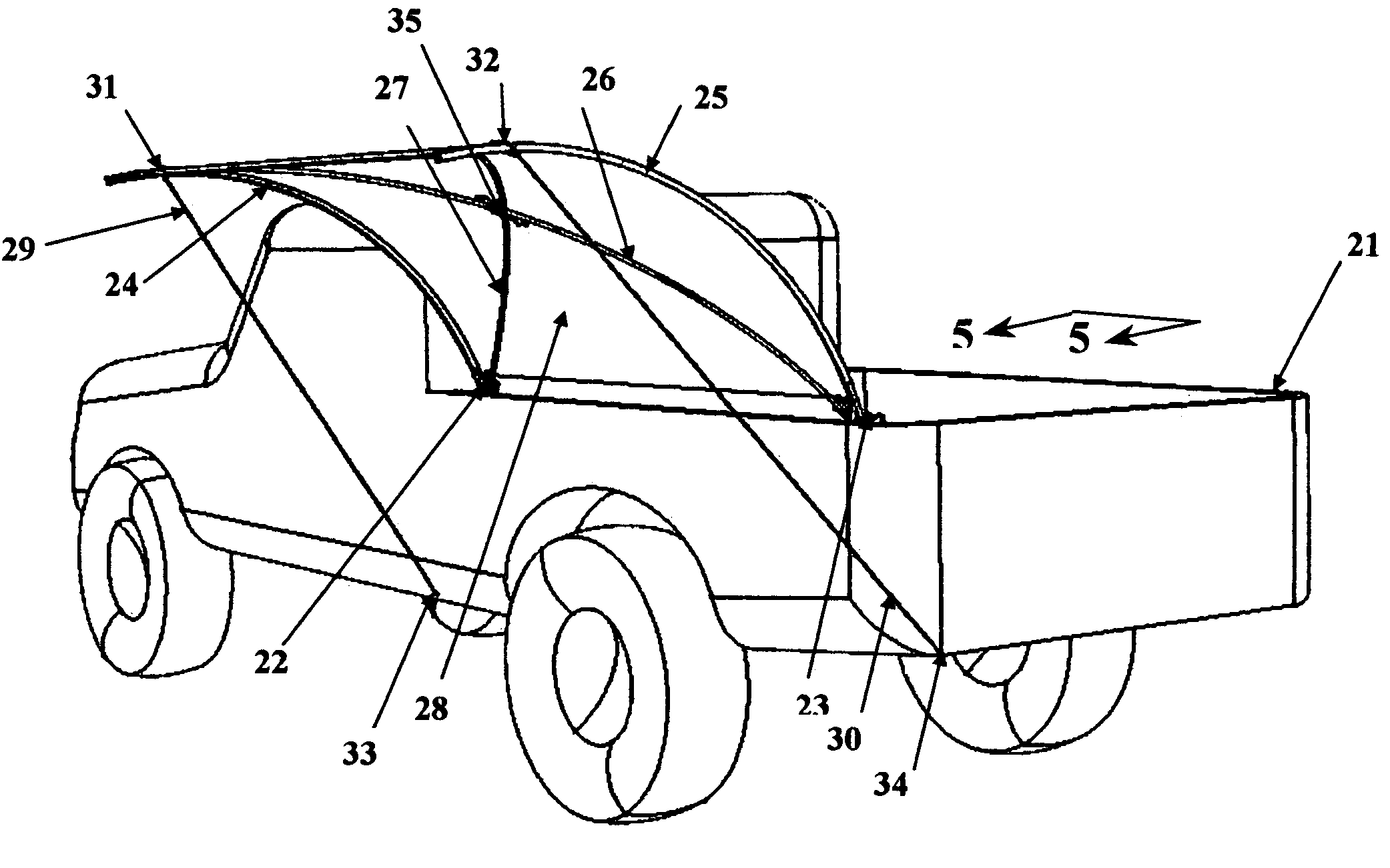 Truck bed mounted sunshade