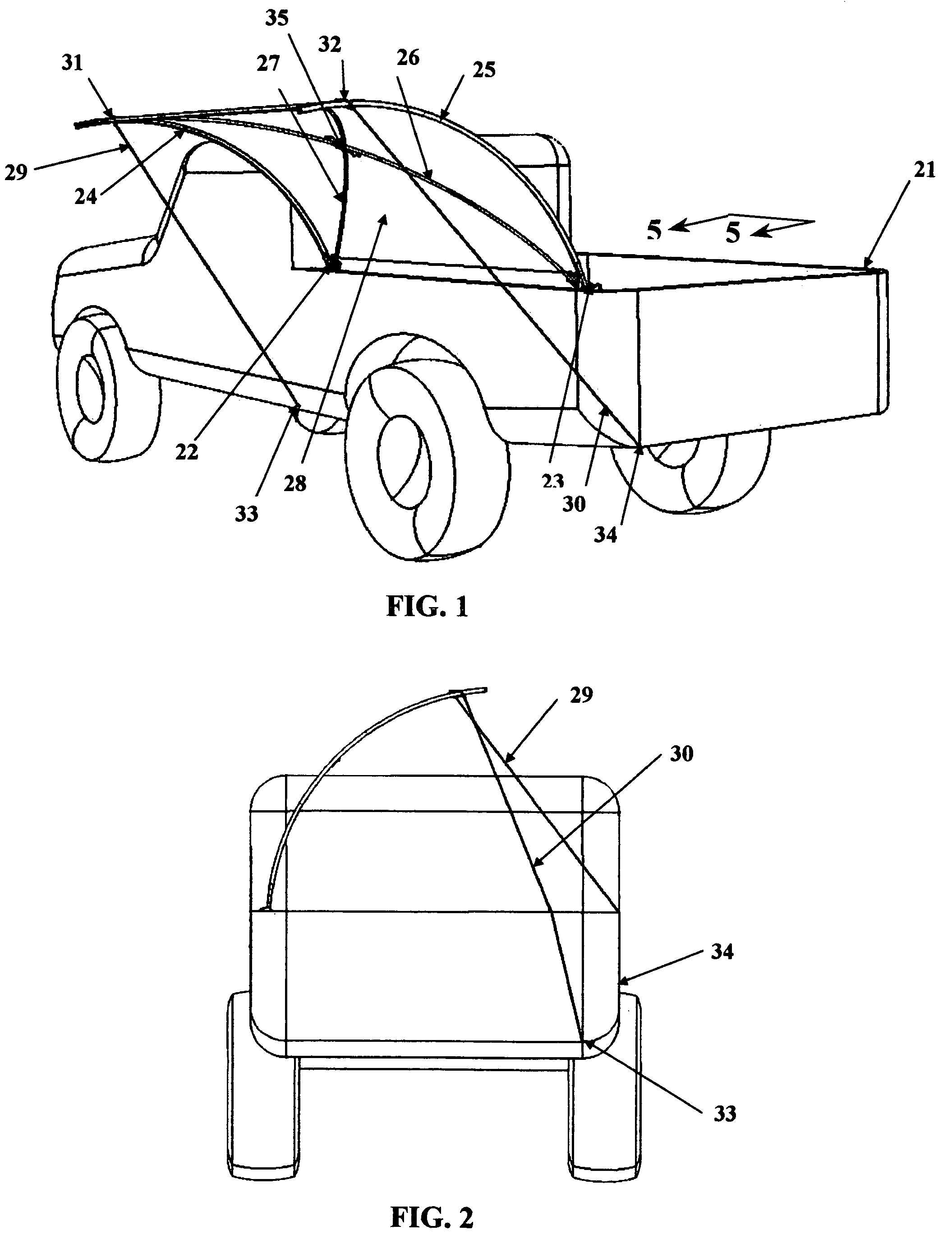 Truck bed mounted sunshade