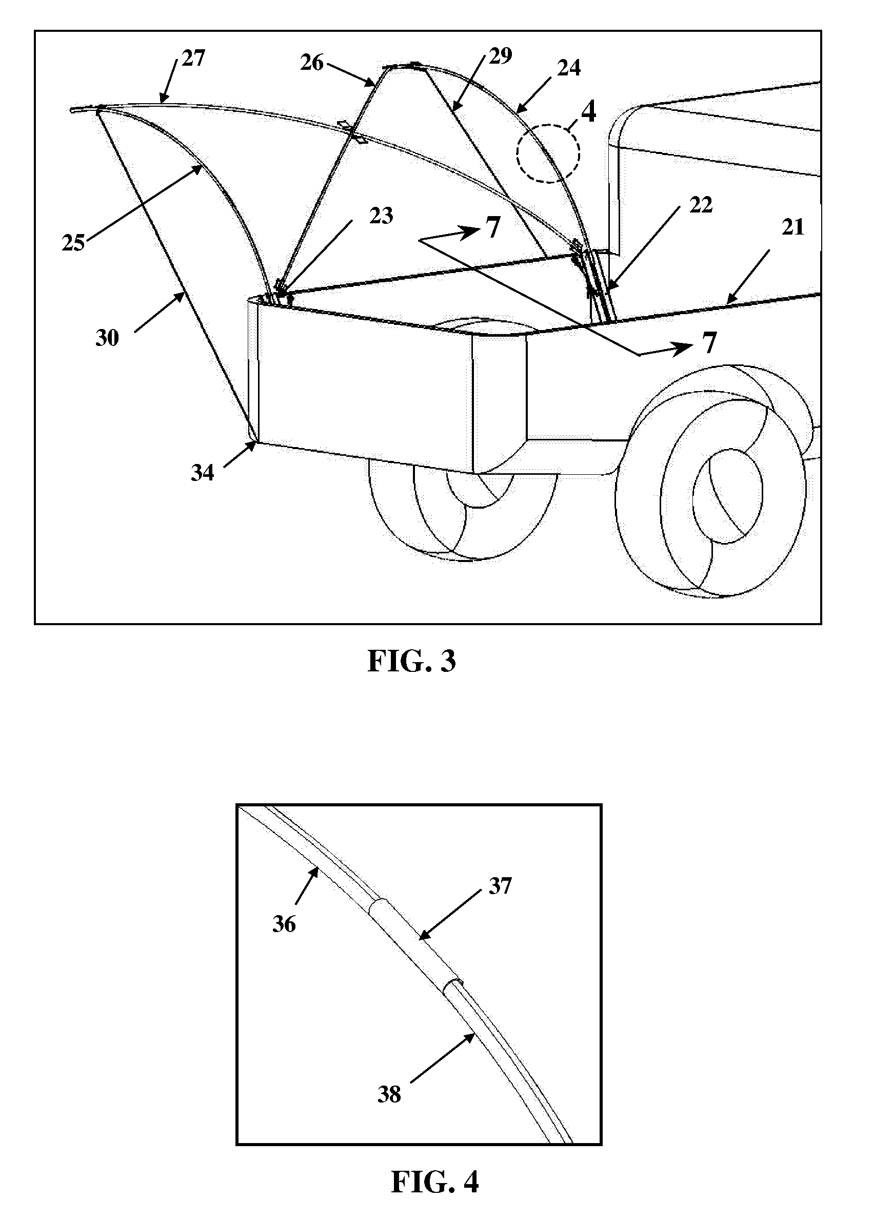 Truck bed mounted sunshade