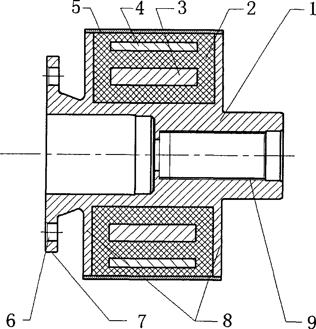 Torsion vibration damper used for main reducing gear