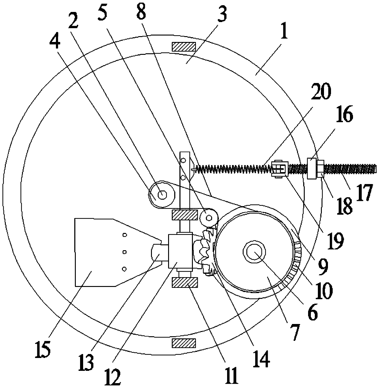 Mechanical equipment capable of automatic overturning and polishing of part