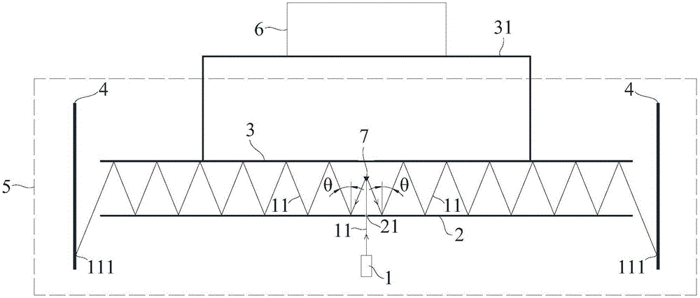 Novel symmetric small measurement range displacement sensor and measuring method