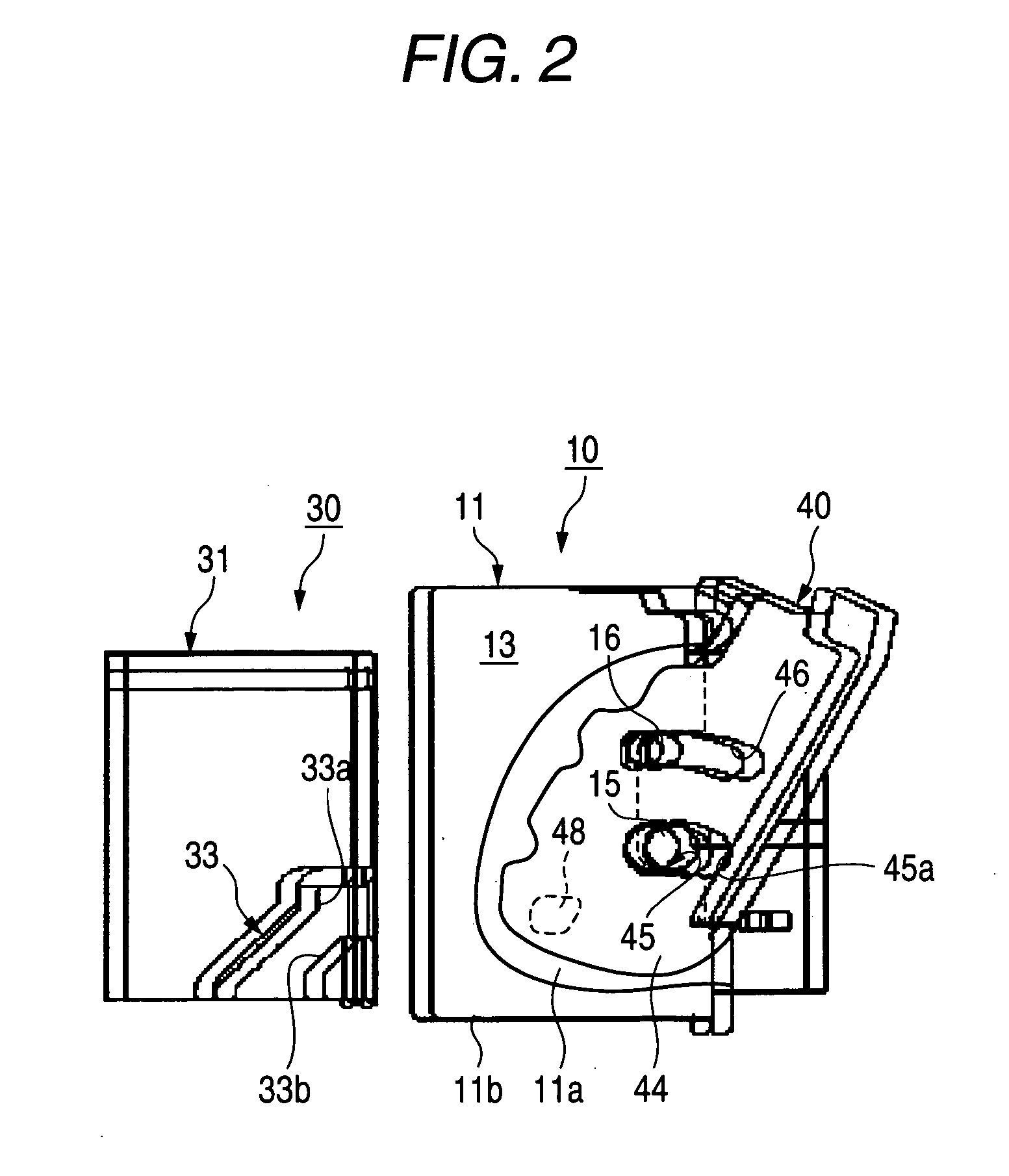 Connector fitting structure