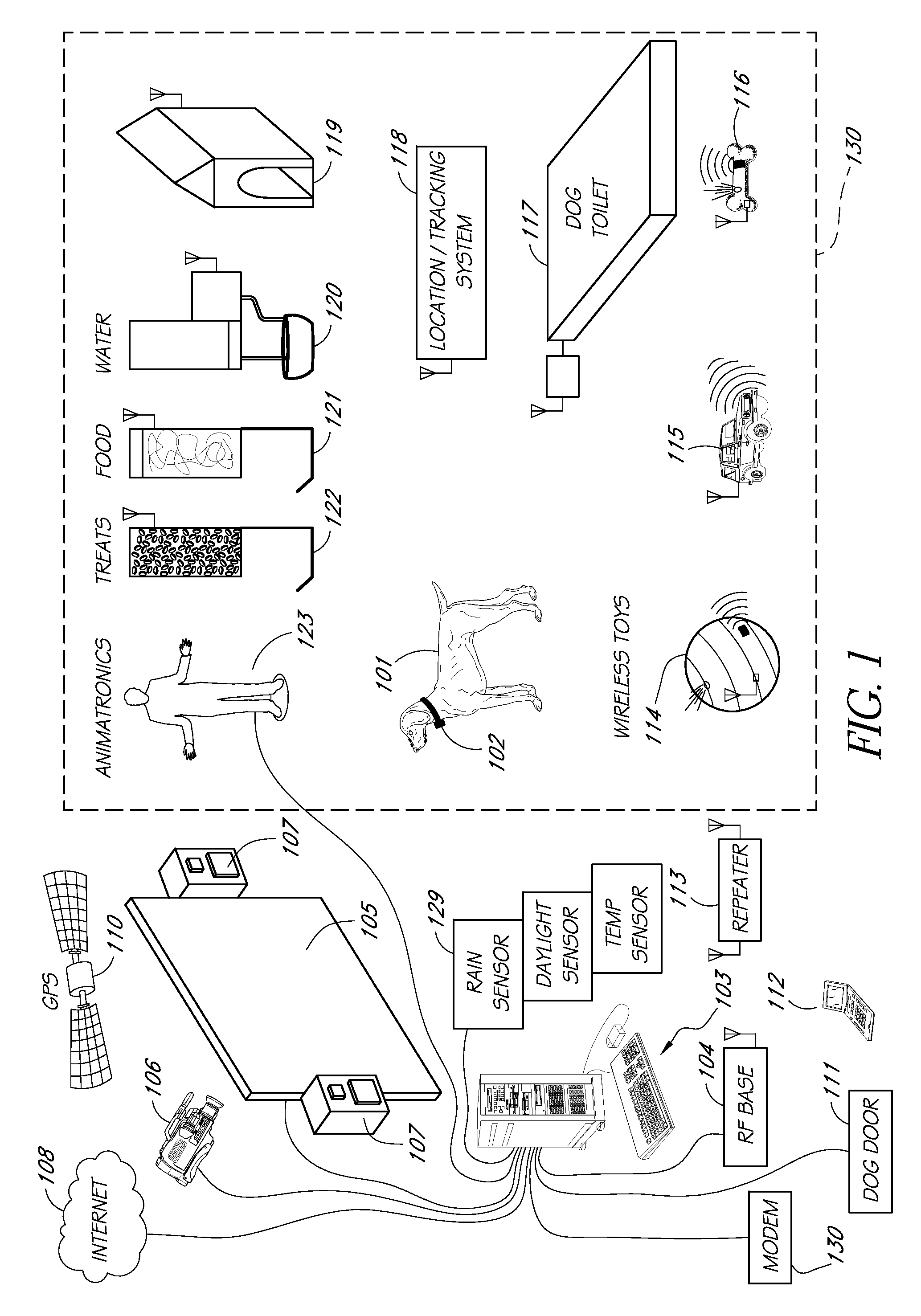 Camera system for canines, felines, or other animals