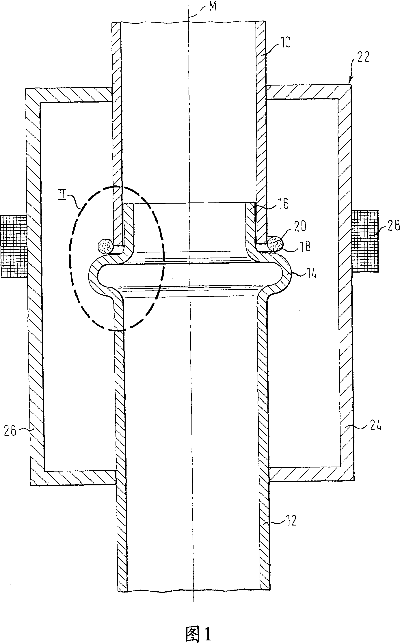 Exhaust system and method for joining components of an exhaust system