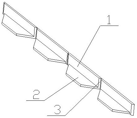 A floor tile laying positioning card