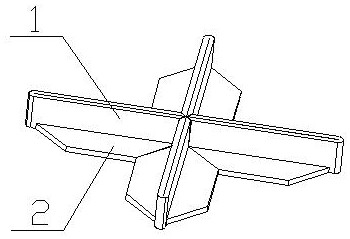 A floor tile laying positioning card